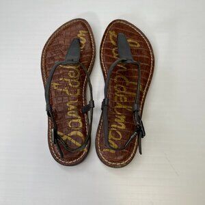 Sam Edelman Sandal Women 6.5 Gigi Leather Ankle Strap Casual Work Party Core Go